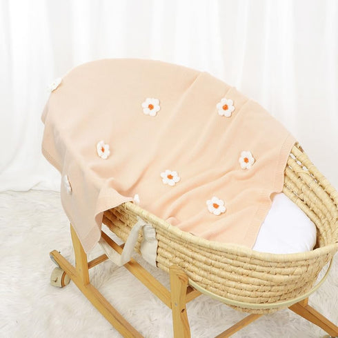 Neiwech Cozy 30x40 Inches Baby Swaddle Blanket for Boys Girls Knitted Soft Newborn Infant Receiving Blankets for Crib