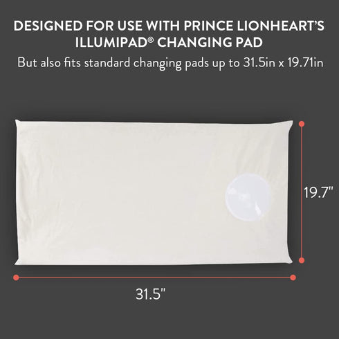 Cream IllumiPAD Changing Pad Cover by Prince Lionheart