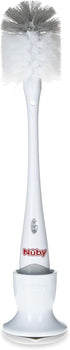 2 1 1 Pack, Nuby in Bottle and Nipple Brush with Stand, Colors May Vary