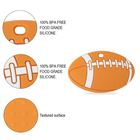 3 Sports Ball Series Baby Teething Toys,Food Grade Silicone Chew Teether for Months+ Infant Boy and Girl,Toddler