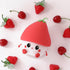 2 Strawberry Night Light, Cute Fruit Night Lamp for Kids Bedroom USB Rechargeable Lamps Brightness Levels, Nursery