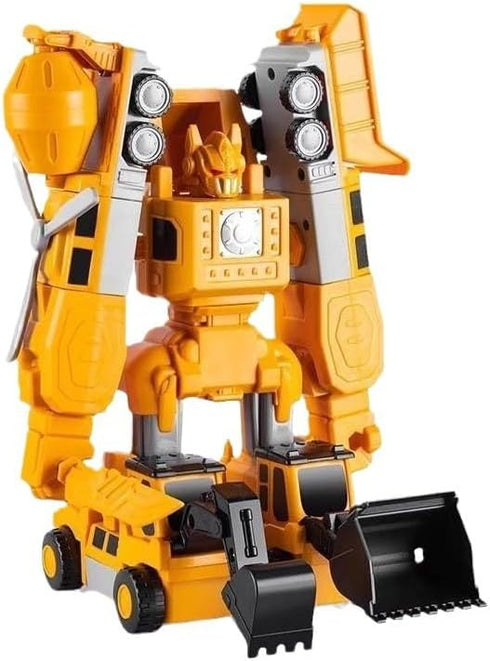 Magnetic Transform Engineering Car Assembled Toys with Storage Box, Magnetic Cars and Trucks for Kids Ages 3-8