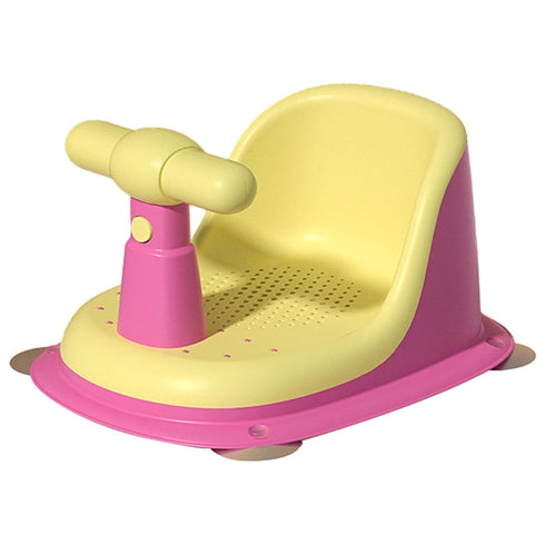 TTETTZ Bath Seat Bathtub Seat for Bathing, Yellow Pink