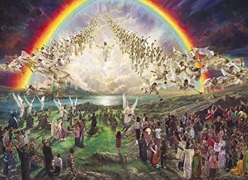 Blessed Hope 2nd Coming of Jesus Christ Interactive 500pcs Puzzle - Family Decorations Wooden Jigsaw Gift