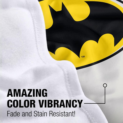 LOGOVISION Batman Lightweight Baby Blanket - 30"X40", Crib Crime Fighter Design for Infants Girls & Boys