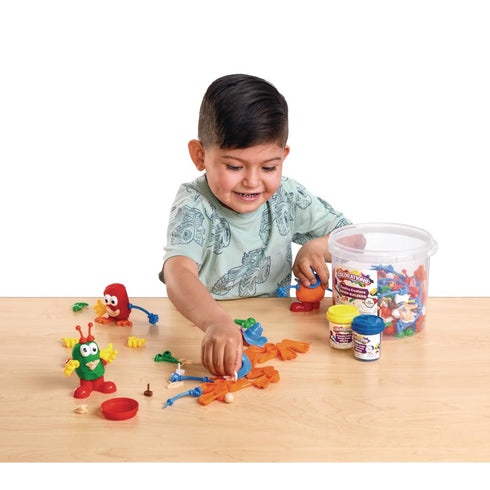 260 Colorations - BUILDME Creative Creatures Dough Builders (Includes pieces) - Dough & Molding Clay Accessories
