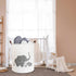 CLOCOR Collapsible Round Storage Bin, Large Storage Basket, Clothes Laundry Hamper, Toy Storage Bin (Love Elephant)