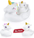KIDPAPA No Hole Bath Toys,Unicorn Bath Toys for Toddlers 1-3,Soft Unicorn Bathtub Toys