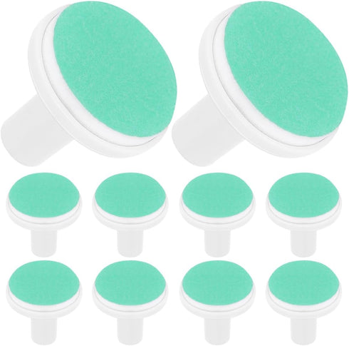 HAKIDZEL 10Pcs Trimmer Nail Grinding Heads Replacement Pads Electric Nail Accessories for Nail Care of Newborns