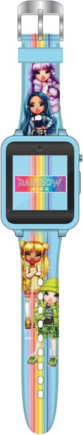 Accutime Kids Rainbow High Educational Learning Smart Watch Toy, Touchscreen with Selfie Cam, Games, for Boys & Girls
