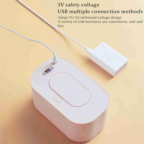 Temperatures,24 Baby Wipe Warmer,Baby Wipes Dispenser,Baby Wipes Heater Top Heating Box with Adjustable - Hour