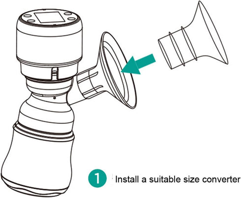 ROYALEAD 17/19/21mm Breast Pump Funnel Inserts Plug-in Different Caliber Size Converter Small Nipple Horn Adapter