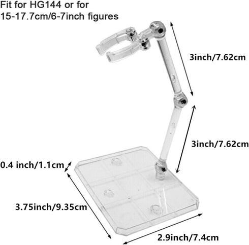 TSY TOOL 2 HG144 6" 1/44 Pcs of Action Figure Stand, Display Holder Base, Doll Model Support Stand Compatible with HG
