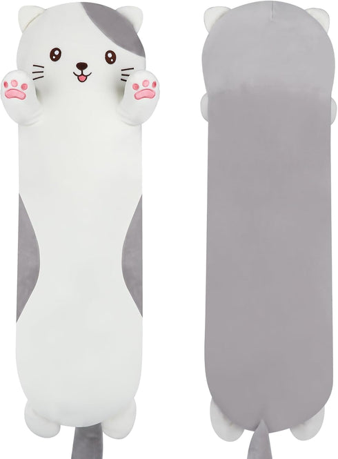 28 inch Cat Plush Body Kitty Pillow, Soft Giant Doll Cute Kitten