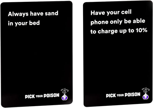 PICK YOUR POISON Party Game - “What Would You Rather Do?” Family Card Game for Kids, Teens, Adults, and Families