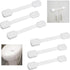 Child Safety Locks (White) - Set of 6, Prevents Injury and Opening Doors, Cabinets, Toilet Seats