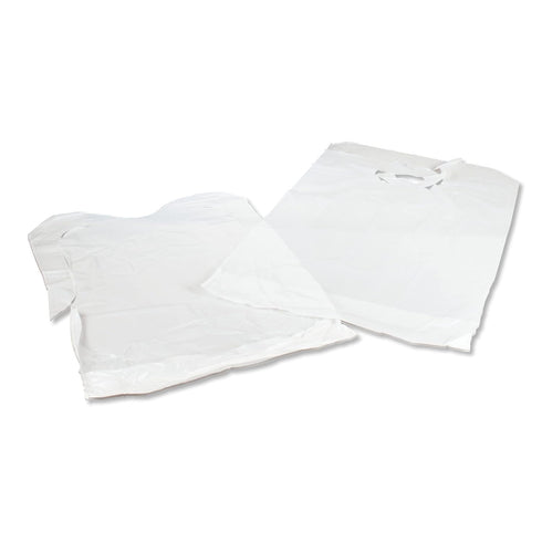FlexCare (500-case) Disposable Plastic Bibs with Crumb Catcher
