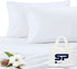 Toddler Travel Pillowcase Set of 2, 100% Egyptian Cotton Decorative Pillowcase, 500 Thread Count, White Solid