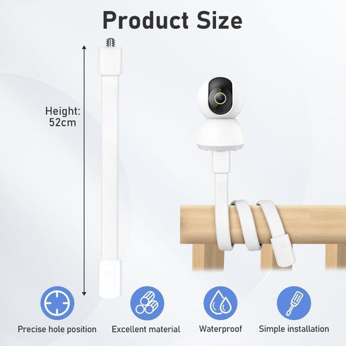 Generic 1/4 EWUVP Baby Monitor Holder, Baby Camera Mount, Flexible Baby Monitor Mount Stand Compatible with Screw Baby
