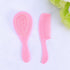 Set HEALLILY Baby Brush and Comb for Newborns and Toddlers Gentle Scalp Massage with Rounded Teeth Anti-Static Pink