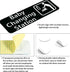 Compladeta 9 3 New Baby Changing Station Sign, x in with English and Symbol, Grey for Men, Women, Unisex