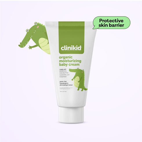 Clinikid 2.65 Oz (1) Organic Moisturizing Baby Cream, Gentle Skin Care For Baby