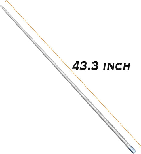 OUERMAMA Silver Magic Cane Metal Appearing Cane with Video Tutorial and Gloves for Magic Tricks