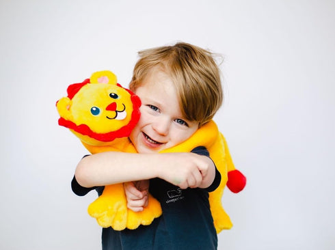 3+ Rory The Lion Interactive Plush Toy for Kids with Roaring Sound, Soft Weighted Stuffed Animal with Removable Voice