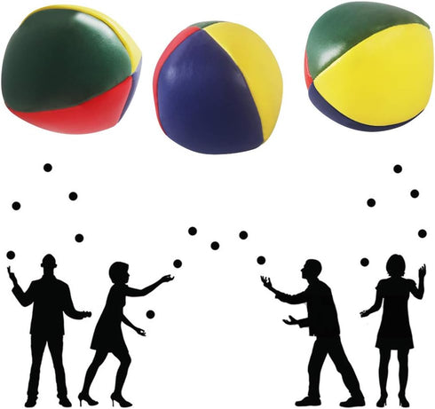 6 Pack Soft Juggling Balls for Beginners, Bulk Set for Juggler, Kids and Adults