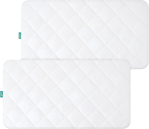 Waterproof Crib Mattress Protector 2 Pack Fitted Crib Sheets Cover Toddler Bed