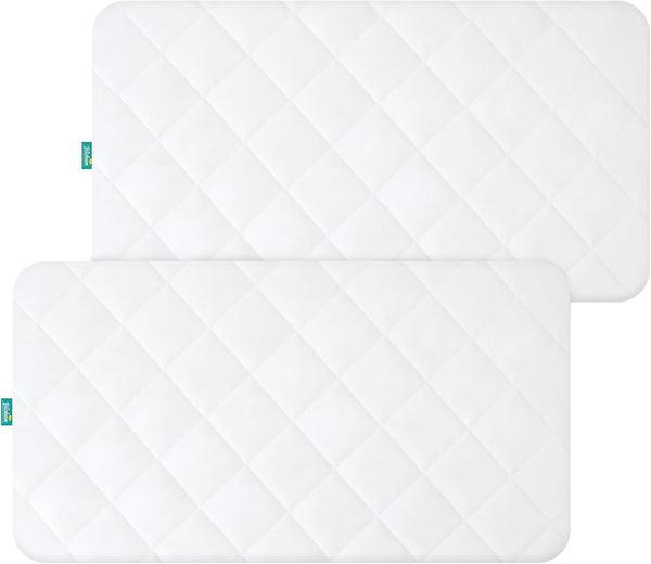 Waterproof Crib Mattress Protector 2 Pack Fitted Crib Sheets Cover Toddler Bed