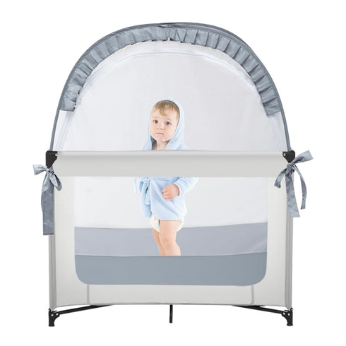 L RUNNZER Baby Pack and Play Tent, Pack N Play Canopy to Keep Baby