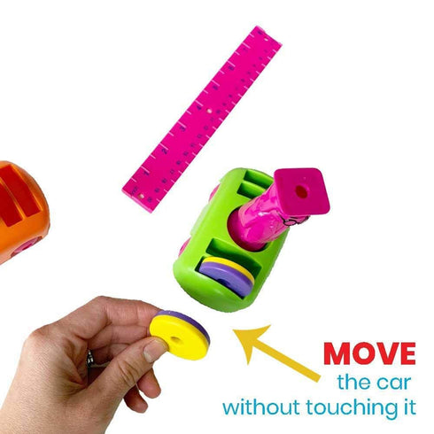 hand2mind 8-12, 9 Magnetic Science Kit for Kids Kids Science Kit with Fact-Filled Guide, Make Magnets Float and Build a