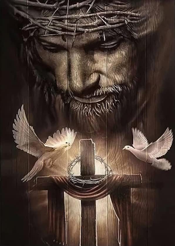 1000 Pieces Jigsaw Puzzle for Teens, Jesus Cross Wooden Puzzles for Adults and Kids, Fun Entertainment Gift