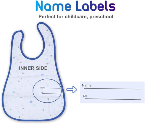 6-36M Baby bibs Waterproof Toddler bib - Feeding bib with Pocket for Infant Boy Girl Washable
