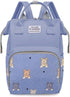 Generic Fashionable multi-functional backpack, mommy, baby bottle, diaper, casual daily life (blue)