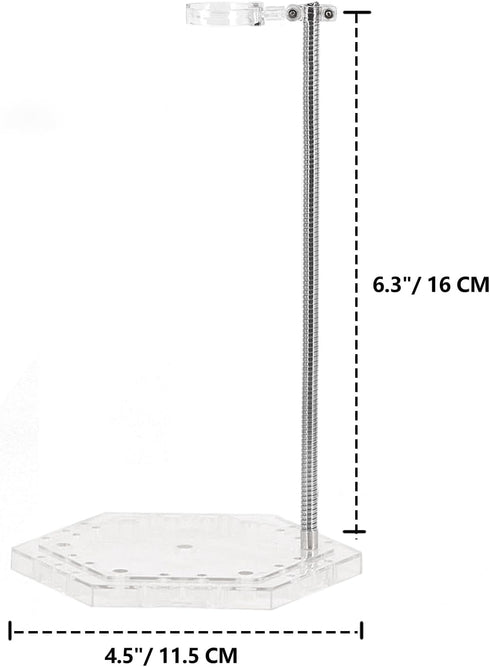 NovaViva 1/144 (4Pcs Action Figure Stand with Flexible Metal Arm,Action Figure Pose Display Holder Base,Flight Stands