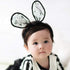 2-Pack Easter Bunny Headbands, Rabbit Ears Lace Elastic Bow for Baby Girls, Newborn, Toddler, Children
