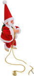 Christmas Decorations, Battery Operated Climbing Santa Claus with Music for Home Party Decoration