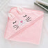 Hooded Baby Bath Towel, Ultra Soft and Absorbent for Newborn Boy and Girl, Pink Cat 31.5" x 31.5"