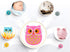 2 PCS Owl LED Plug in Night Light for Kids, Auto Controlled Nightlights for Baby Nursing (Blue+Pink)