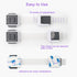 Child Proof Cabinet Locks, 4 Pack for Drawer Cupboard Dishwasher Pantry Toilet, Adhesive Safety Baby Proofing Fridge