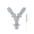 Haoyull Y Shape Breastpump Milk Collector Connector Repair Accessory for Breast Pumps Replacement Baby Feeding Tool