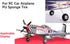 Fielect 2.25 inch RC Model Airplane Super Light Sponge Tire and Wheel Sets, 2 Pcs