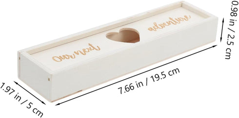 LABRIMP Stylish Wooden Pregnancy Test Keepsake Box for Women Elegant Announcement Holder with Lid for Cherishing First