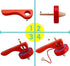 GoodPlay 2PCS Wooden Spinning Top Gyroscope with Handle and Pull String Wire, Color Random