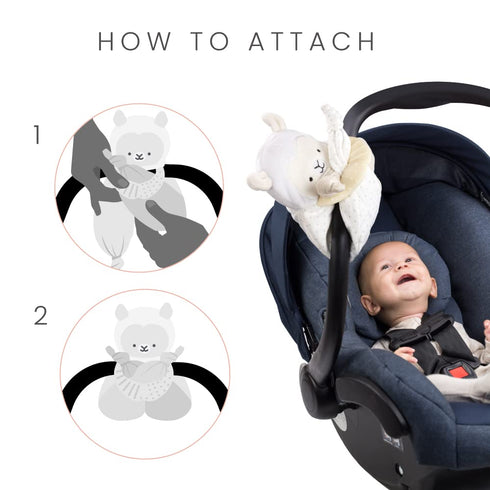 Lulyboo Lovey Baby Sleep Soother & Teether - Plush Security Blanket with Music, White Noise, Vibration, Detachable