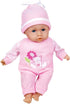 Lissi Dolls Talking Baby - 13 Inch Doll with Feeding Accessories in Pink