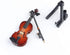 Dselvgvu Wooden Miniature Violin with Stand - Mini Musical Instrument Dollhouse Model Ornament