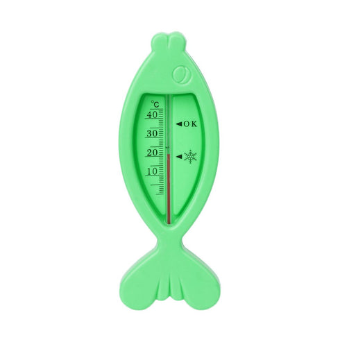 WAGHAVEN 1Pcs Green/Yellow Water Baby Bathing Fish Shape Temperature Infant Toddler Shower Bath